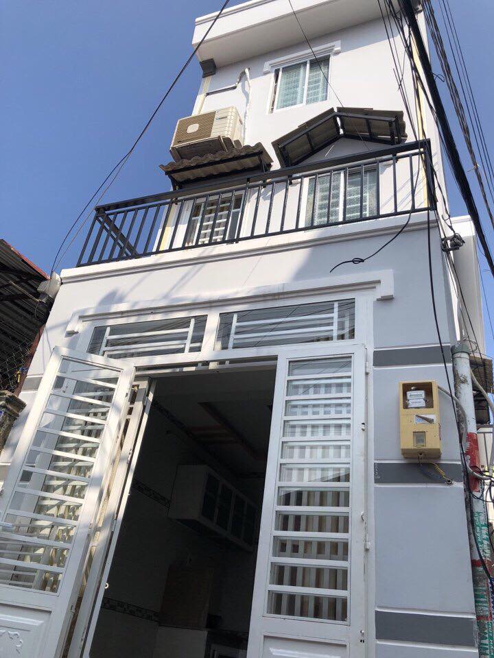 Bán nhà mới đẹp hẻm 2144 Huỳnh Tấn Phát, Nhà Bè, Dt 3x6,5m, 3 lầu. Giá 1,08 tỷ