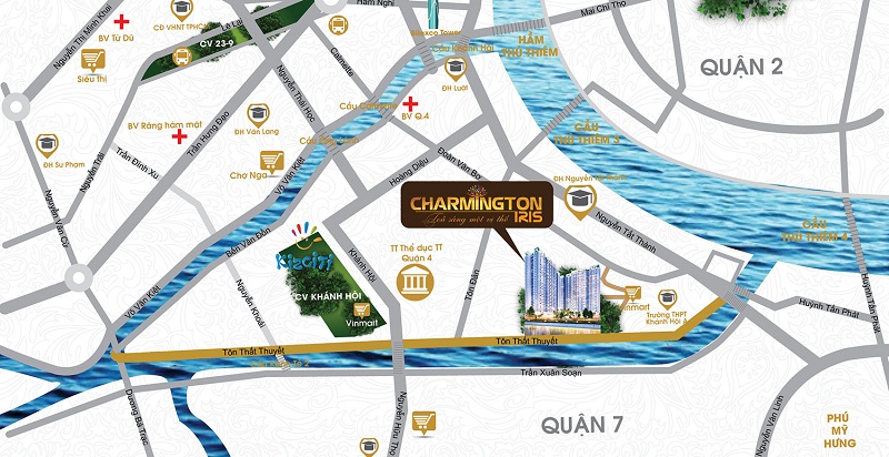 10 suất nội bộ chcc charmington iris tt q. 4 được ck 5%, view sông đẹp, giá 2,3 tỷ. lh: 0931 844 788