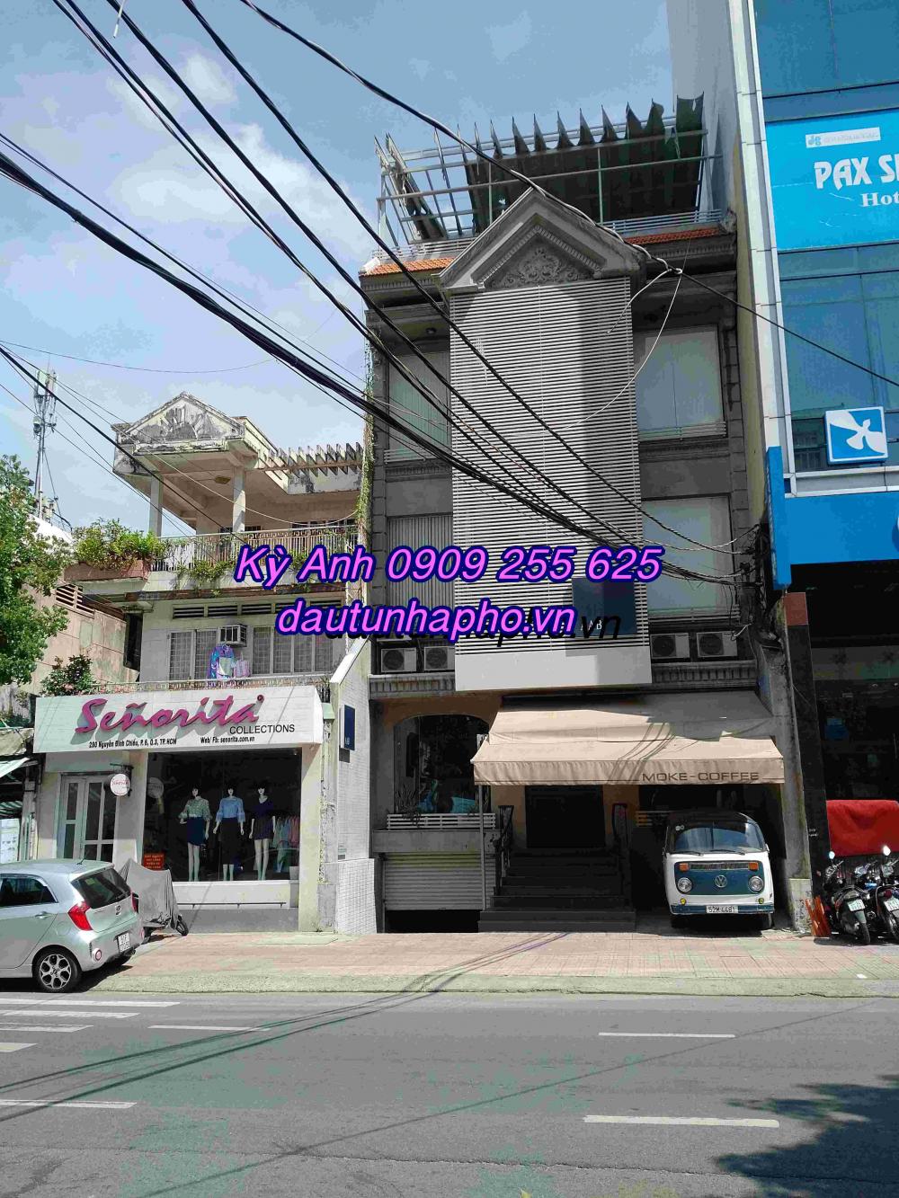 Bán nhà 8x18m MT đường Yersin P. Nguyễn Thái Bình Quận 1 giá 65 tỷ Trệt, lửng, 3 lầu, ST