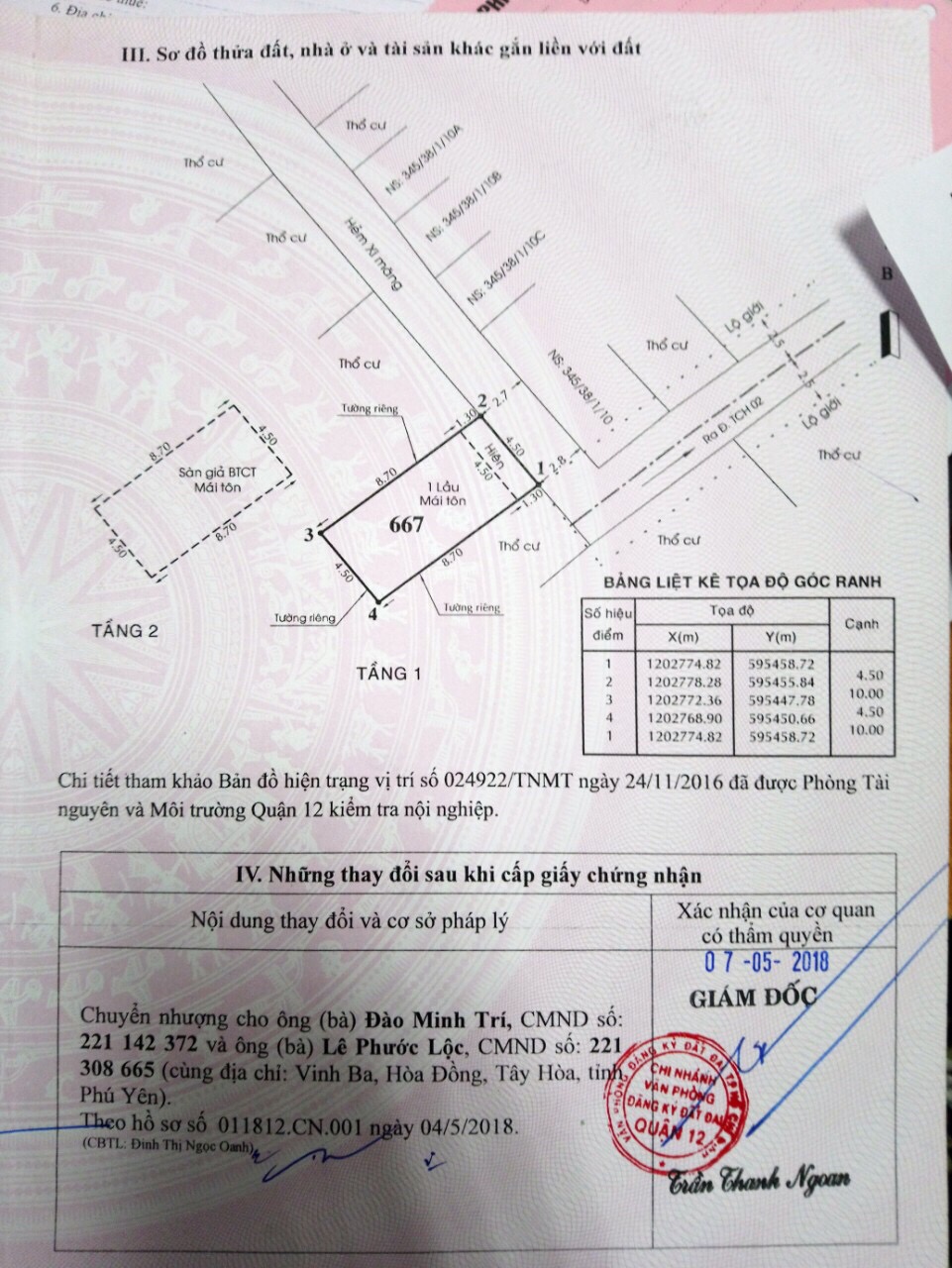 Bán nhà riêng tại Đường Nguyễn Thị Búp, Phường Tân Chánh Hiệp, Quận 12, Tp.HCM diện tích 84m2  giá 2.35 Tỷ