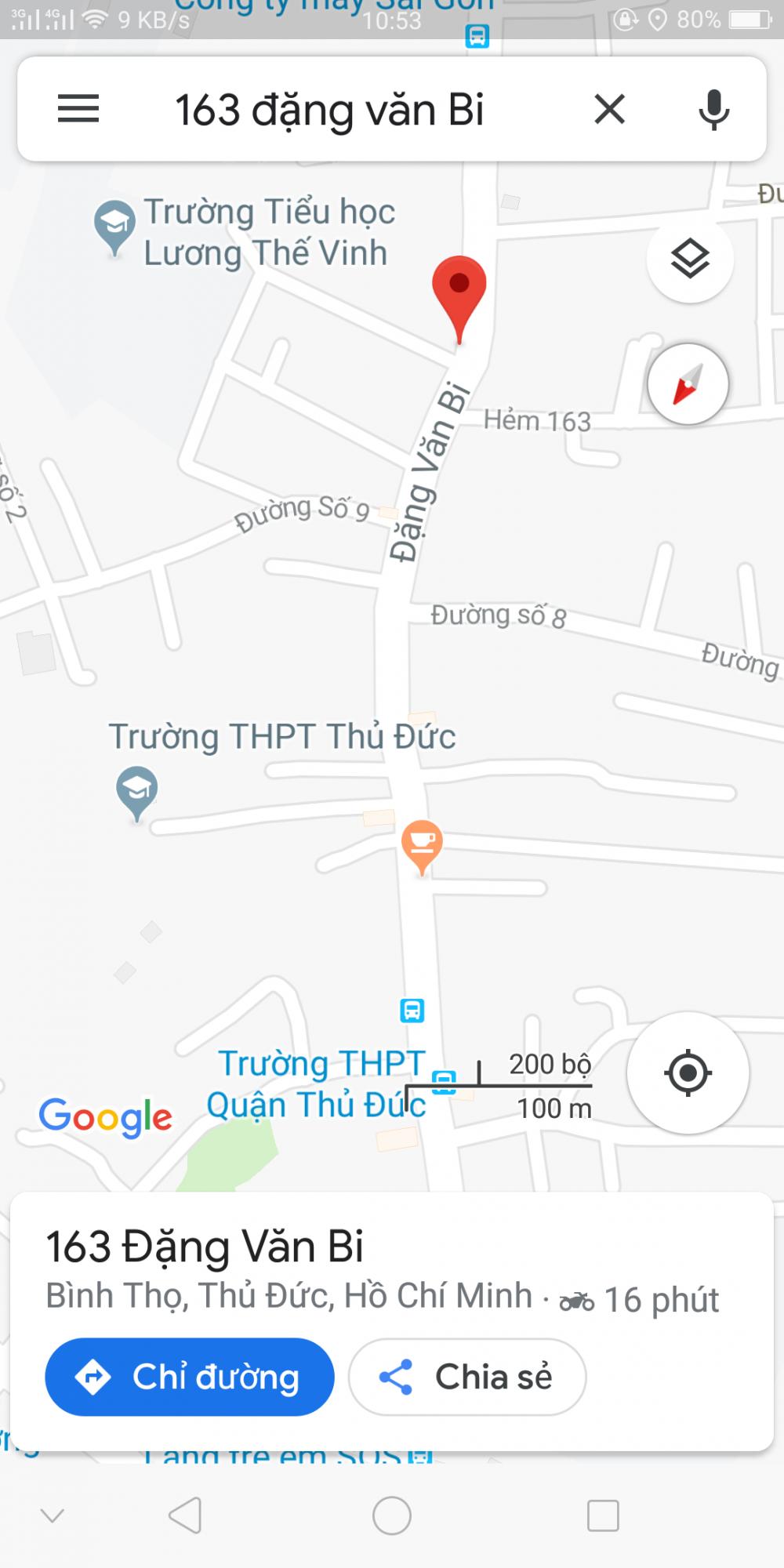 Bán nhà riêng tại đường Đặng Văn Bi, phường Trường Thọ, Thủ Đức, Tp. HCM diện tích 68,9m2, 2.8 tỷ