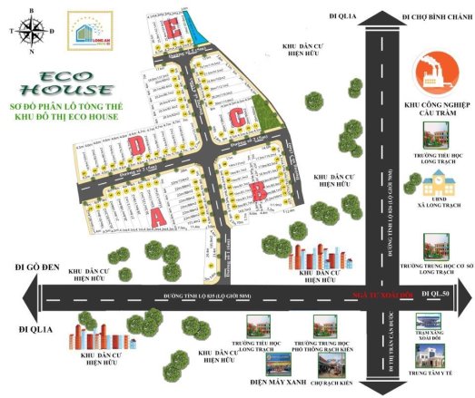 Mở bán khu đô thị ECO HOUSE gần chợ Bình Chánh,vị trí đắt địa cam kết đầu tư lợi nhuận cao.