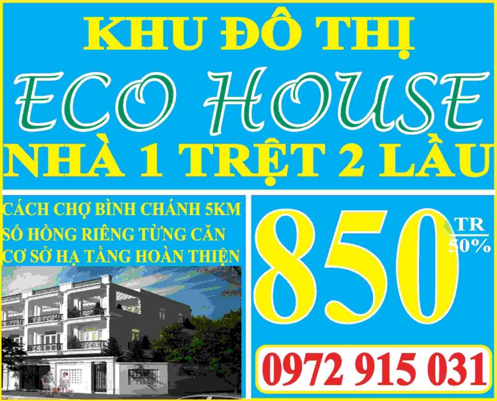 Cần bán nhà phố KDC Eco House kinh doanh thuận lợi ,đáp ứng nhu cầu cuộc sống.