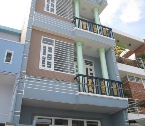 Nhà đẹp mặt tiền nội bộ 8m khu dân cư Bình Phú, 4x15m, 1 trệt 2 lầu sân thượng
