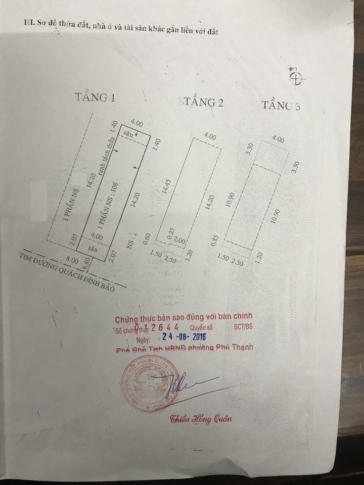 Nhà MT nội bộ Quách Đình Bảo, Phú Thạnh, Tân Phú, 4x18m, 2 lầu, 7.6 tỷ