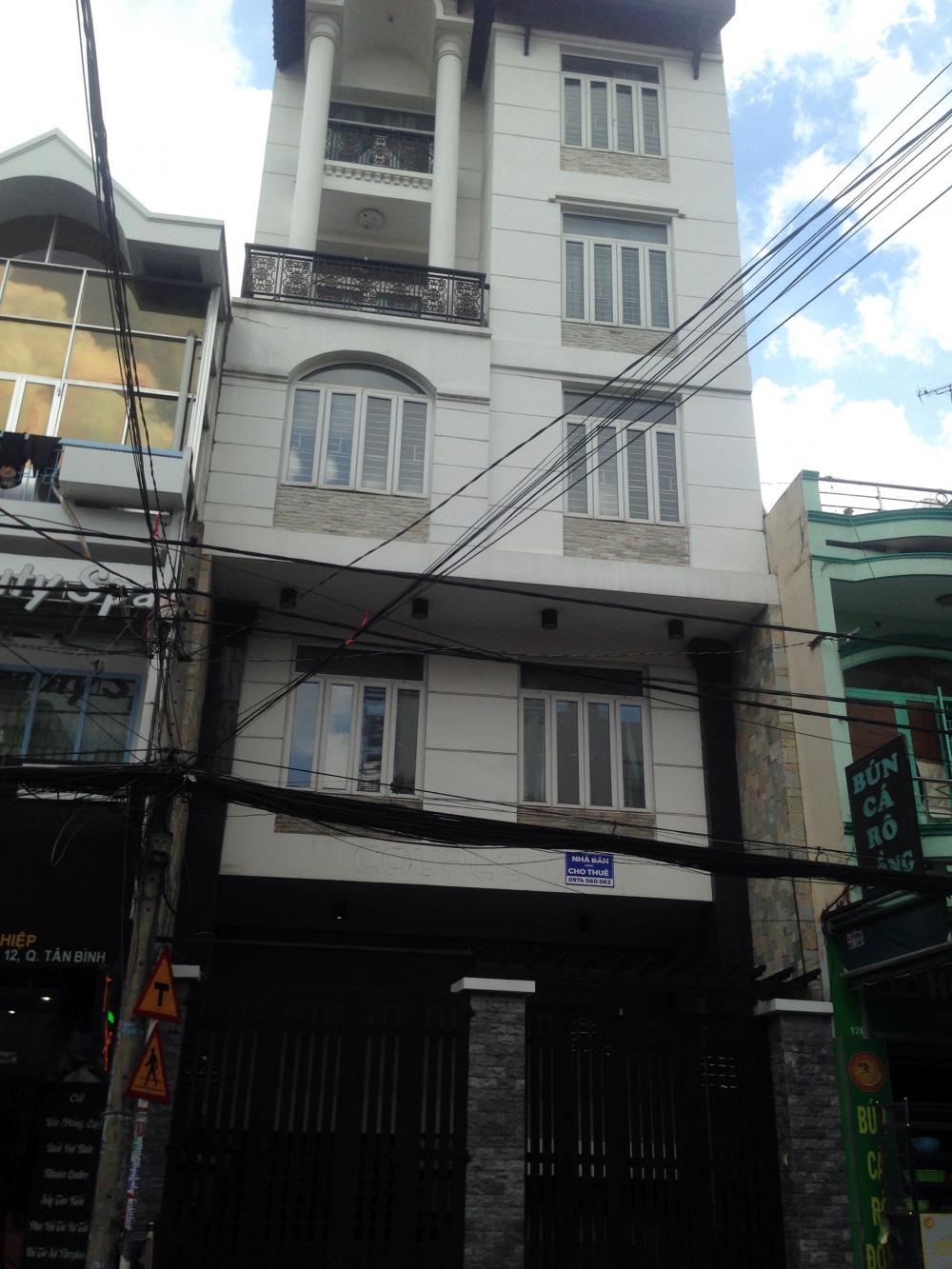 Bán nhà mặt tiền 4 tầng Đồng Xoài, Tân Bình, cho thuê 35 triệu/th