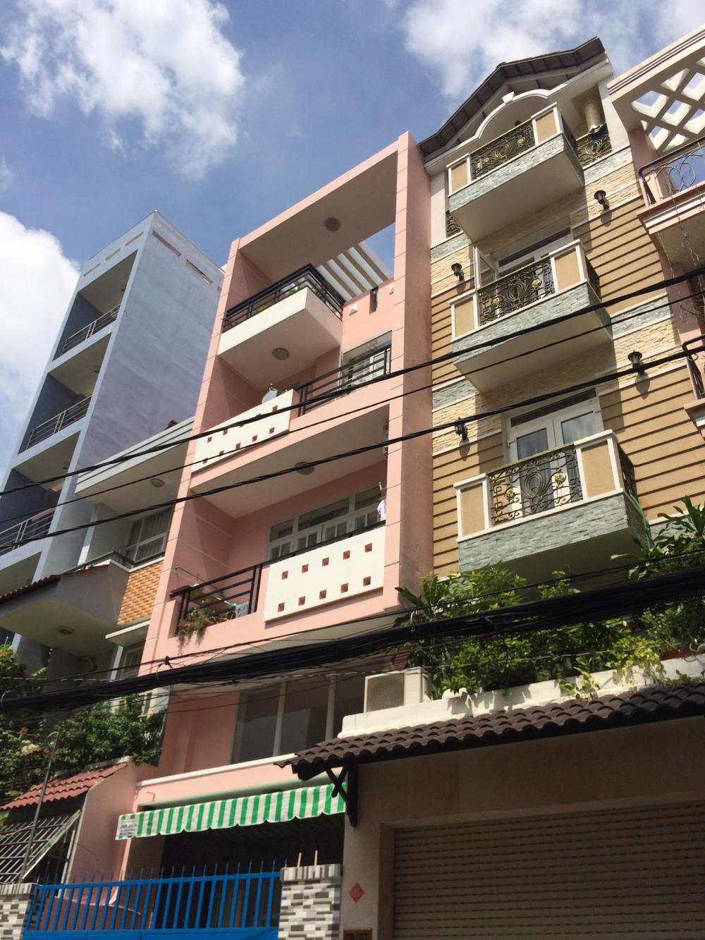 Bán nhà mặt tiền Rạch Bùng Binh, Q3, 4.5x15m, 5 lầu cao cấp, thuê 45tr, giá gần 19 tỷ