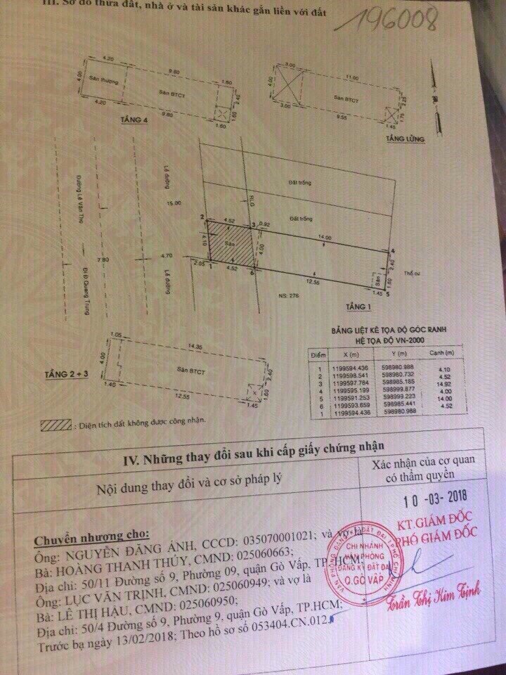 Cần bán nhà MT 328D đường Lê Văn Thọ, P11, Gò Vấp, DT: 4x18,5 m, giá 13,2 tỷ