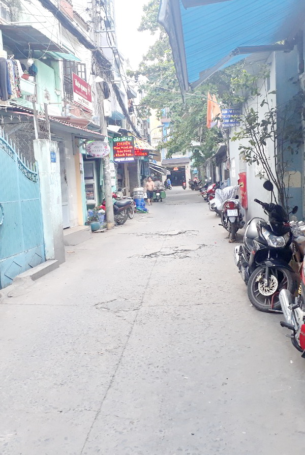 Bán nhà 4 lầu mặt tiền hẻm 6m 101 đường Nguyễn Thị Tần Phường 1 Quận 8
