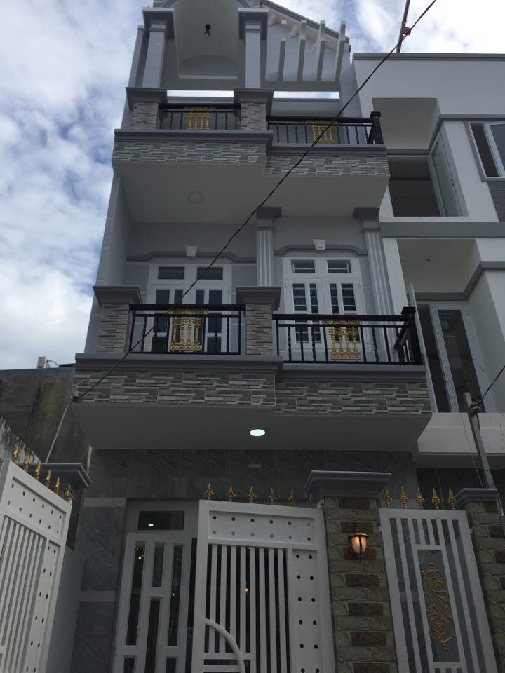 Bán nhà phố full xây mới 3,5x12m 2 lầu sân thượng, gần cầu Ông Bốn, Lê Văn Lương