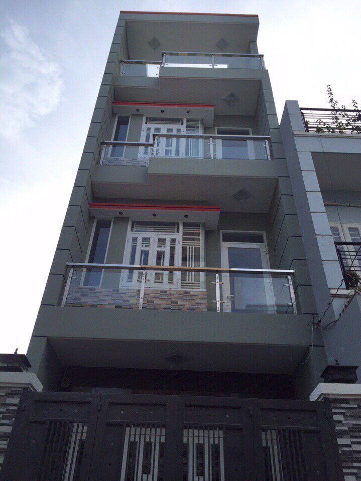Bán nhà 1 sẹc đường Hương Lộ 2, Bình Tân, vào 70m, DT: 4x18m, 1 trệt 3 lầu sân thượng. Giá 4.6 tỷ tl