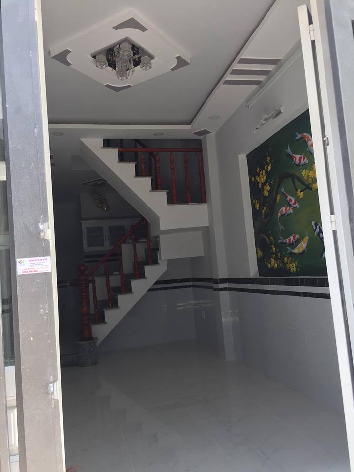 Nhà đường Lê Văn Khương xây 1 trệt, 2 lầu, 3 phòng ngủ, 3 toilet