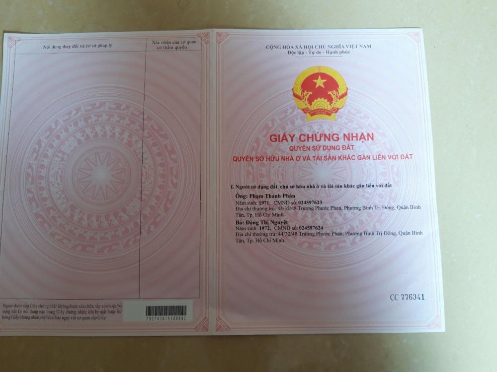 Bán nhà hẻm 7m 60/3 đường Số 5, Bình Hưng Hòa, Bình Tân, 4x21m, 4.15 tỷ