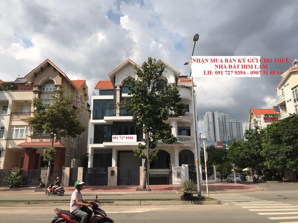 Nhà Q32 mặt tiền Nguyễn Thị Thập KDC Him Lam Quận 7, DT 5x20m, giá 33 tỷ có thang máy