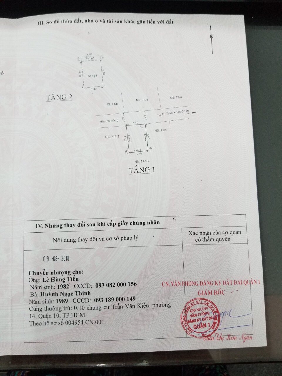 Nhà 1 trệt, 1 lầu sát mặt tiền Trần Khắc Chân, P. Tân Định, Q. 1 chỉ 2,25 tỷ