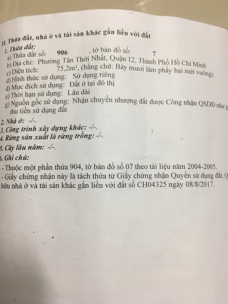 Bán nhà riêng tại Đường Tân Thới Nhất 5, Phường Tân Thới Nhất, Quận 12, Tp.HCM diện tích 76m2  giá 4.95 Tỷ