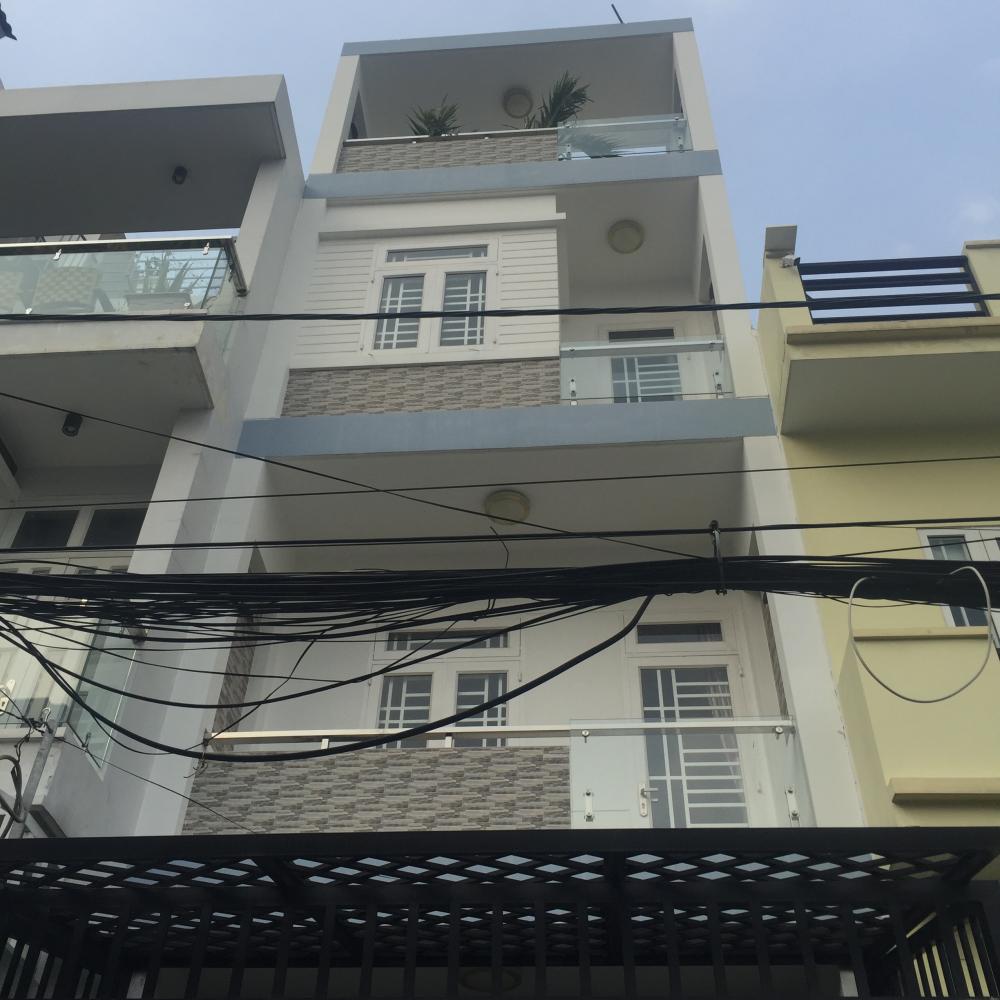 Bán nhà mới Nơ Trang Long, P. 13, quận Bình Thạnh, 4x18m, giá 8 tỷ TL, liên hệ 0348210144