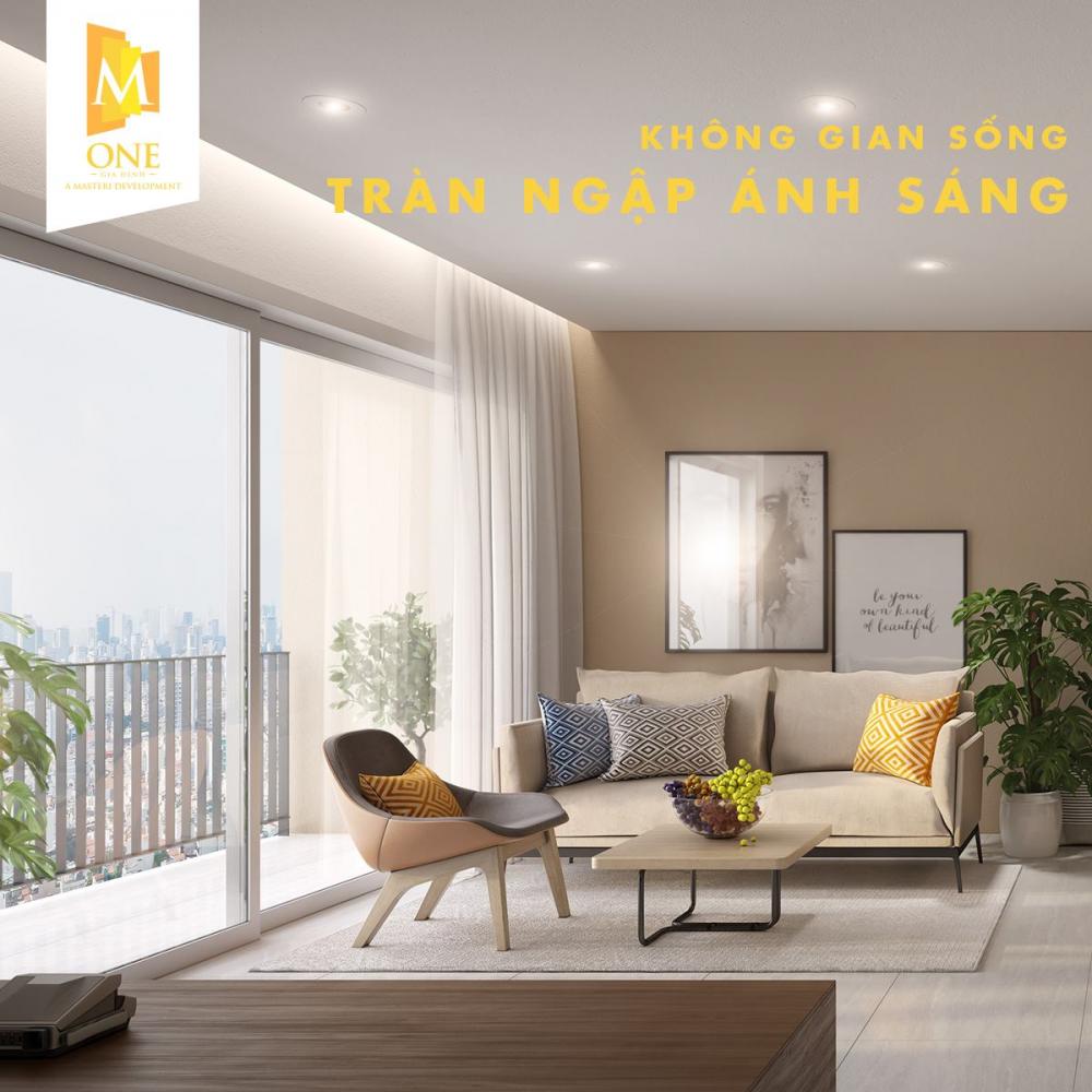 Bán gấp căn hộ M-One Gia Định, Gò Vấp 2PN-2WC diện tích 74.1m2 nội thất cao cấp