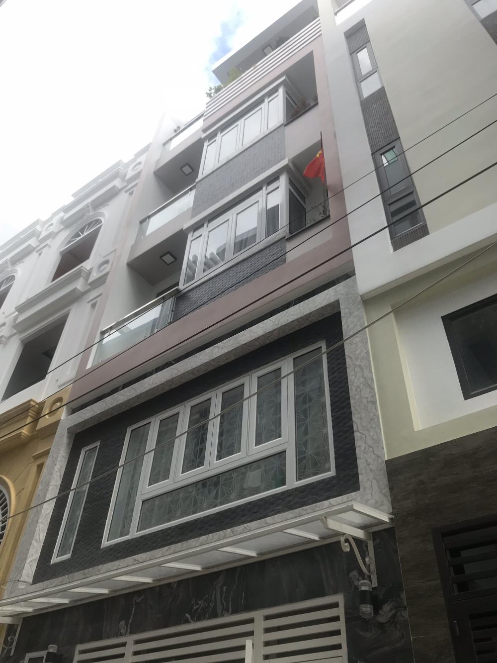 Bán gấp nhà 4 tầng hẻm Nguyễn Huy Lượng, 7.5x14m, chỉ 5.65 tỷ, 0938770095
