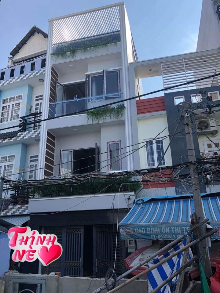 Nhà - 3 tầng, sân thượng, hẻm xe hơi hẻm 1806 Huỳnh Tấn Phát, TT Nhà Bè, giáp Phú Mỹ Hưng 300m