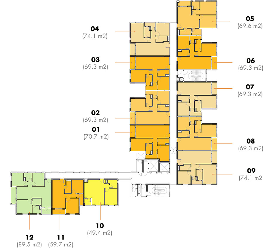 Chính chủ bán căn hộ 2 phòng ngủ, 2WC dự án M-One Gia Định, diện tích 69.3 m2 (tầng 9) giá 3.6 tỷ