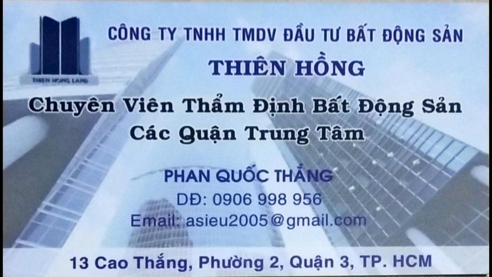 Bán nhà MT Nguyễn Chí Thanh, Q11 đối diện BV Chợ Rẫy. DT: 4x25m, 6 lầu thang máy giá 26 tỷ TL 0906 998 956