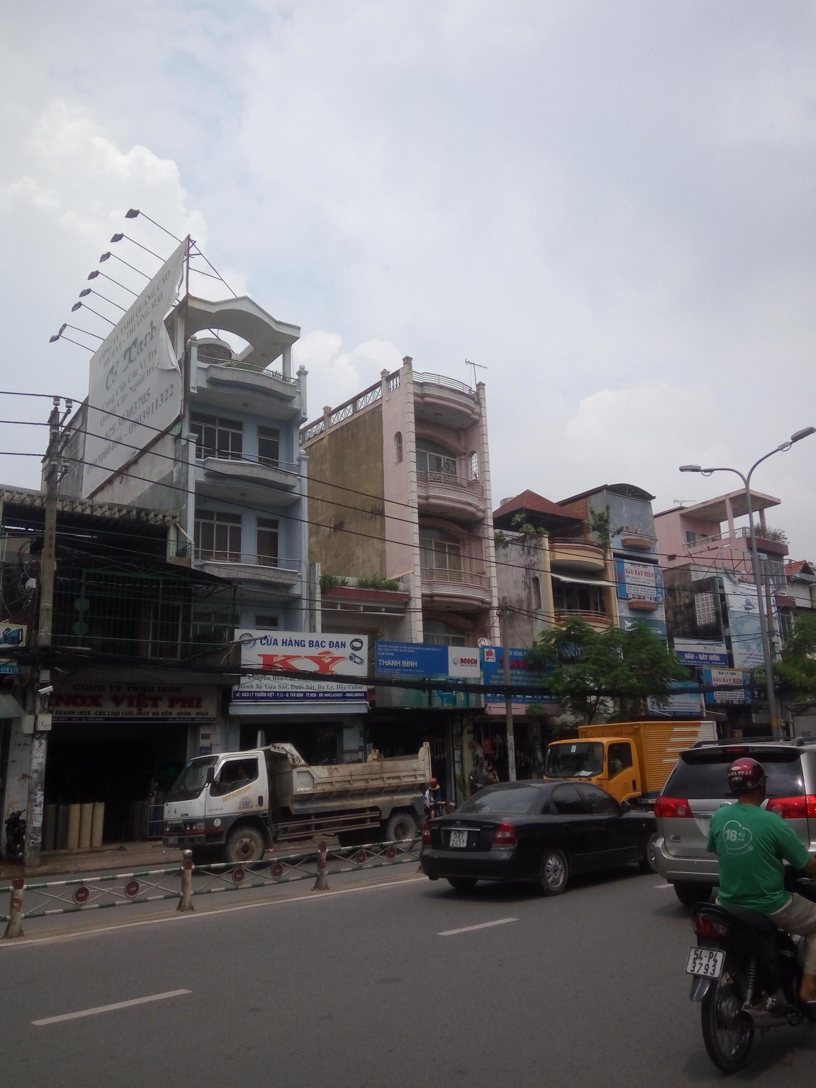 Bán nhà mặt tiền Hậu Giang, diện tích 7m x 14m, trệt 3 lầu giá 17 tỷ.