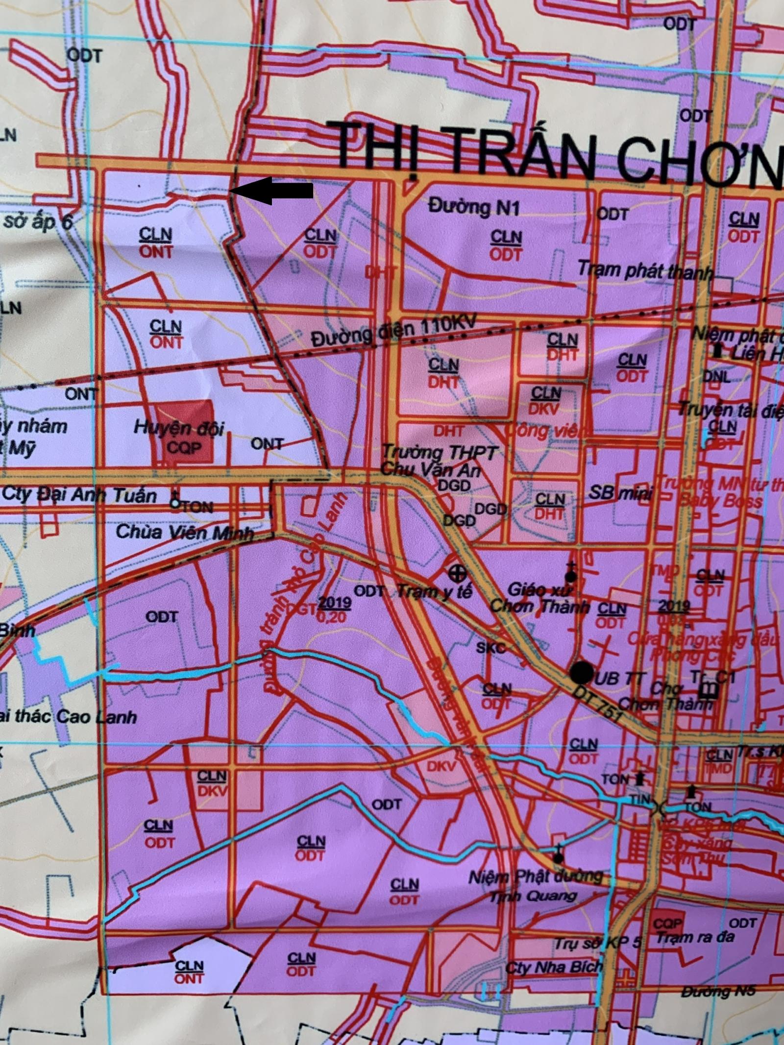 Bán đất trả góp  thị trấn Chơn Thành gần công ty xí nghiệp.