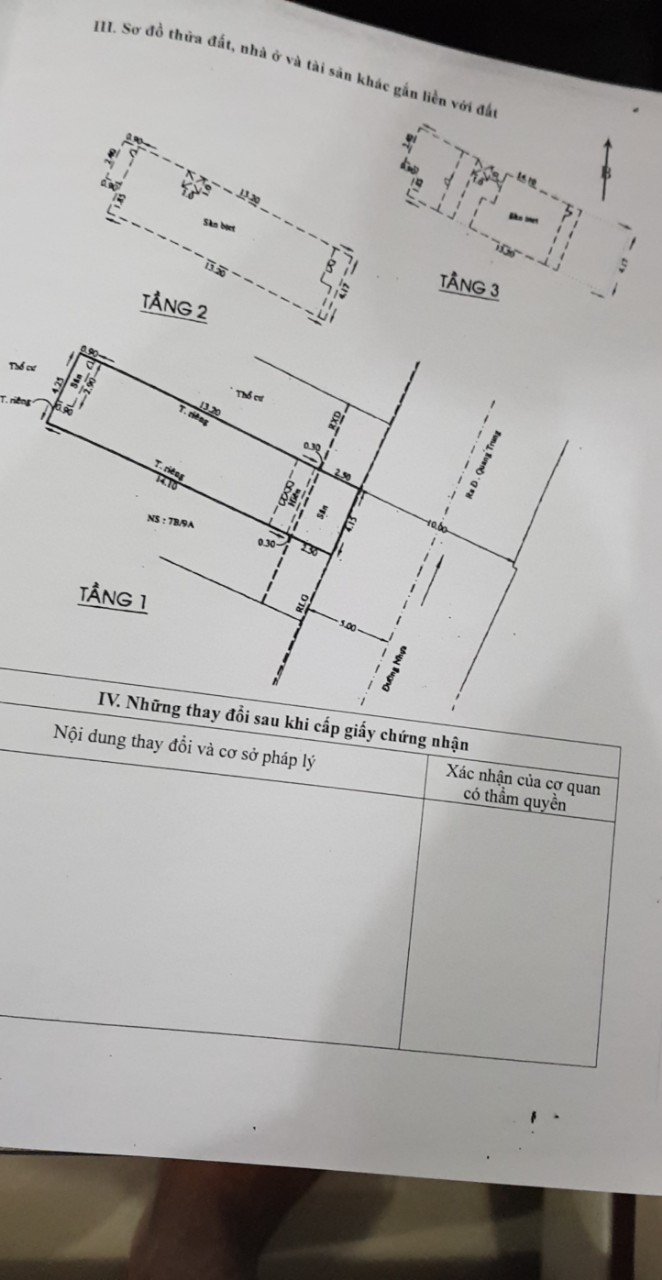 Bán nhà  đường Quang Trung P.11, Gò Vấp ,DT 72m2 giá 9,45 tỷ