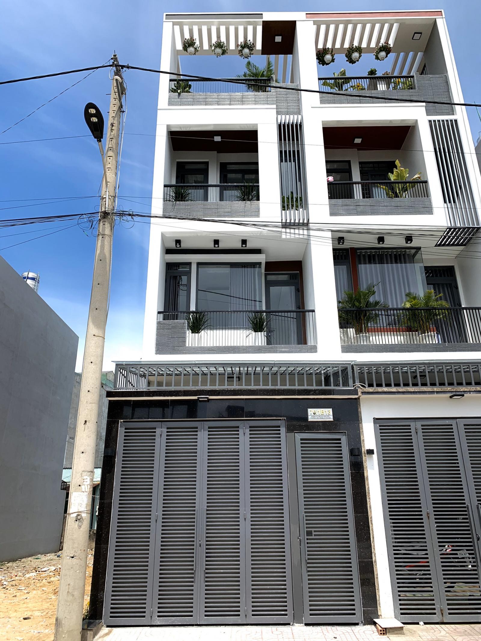 bán nhà 4 tầng 6 phòng ngủ, sử dụng 312m2 đường Lê Văn Chí, phường Linh Trung, quận Thủ Đức