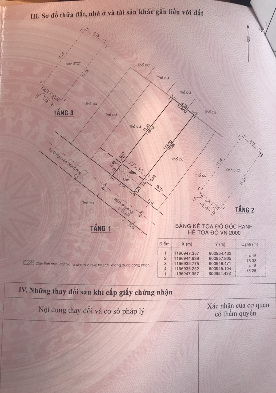 Bán nhà đường Nguyễn Văn Công, P.3 , Gò vấp, DT 60m2 giá 6,2 tỷ