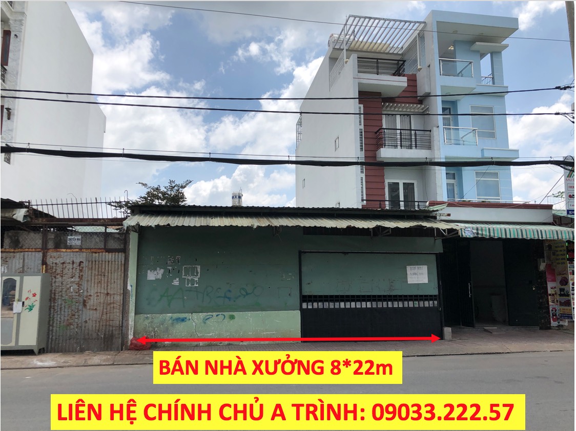 Bán nhà Xưởng chính chủ mặt tiền đường 219 Nguyễn Thị Búp, phường Hiệp Thành, Quận 12. DT 8x22m