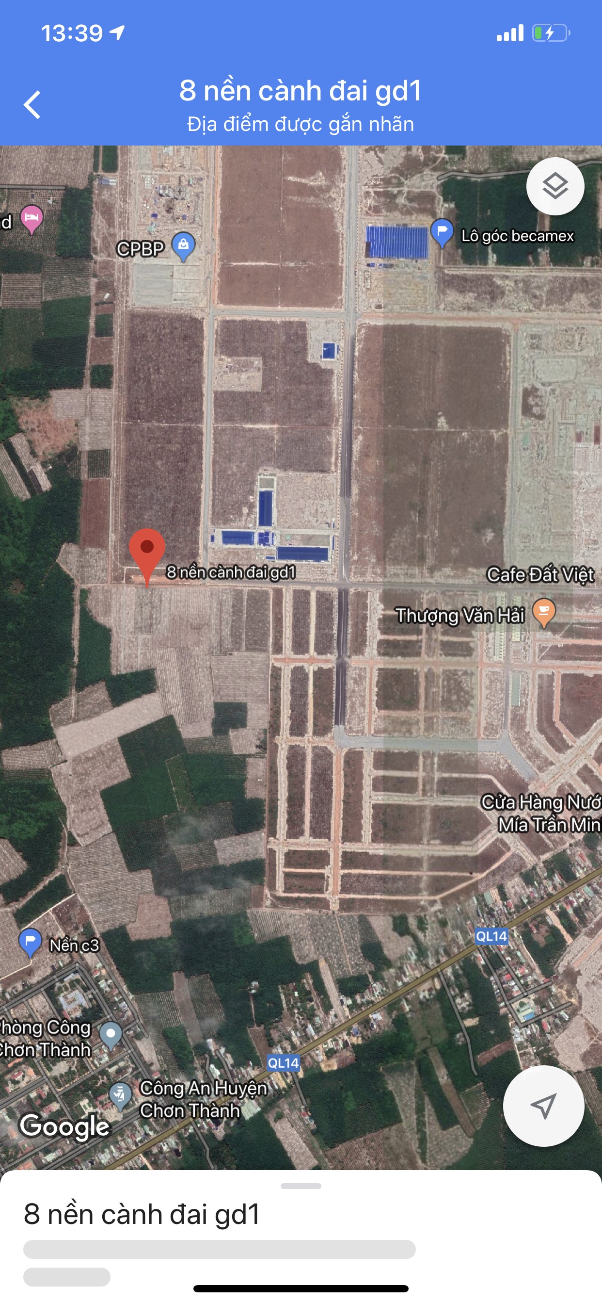 Cần bán lô đất đói diện KCN Becamex Bình Phước, sổ hồng sẵn, giá rẻ.