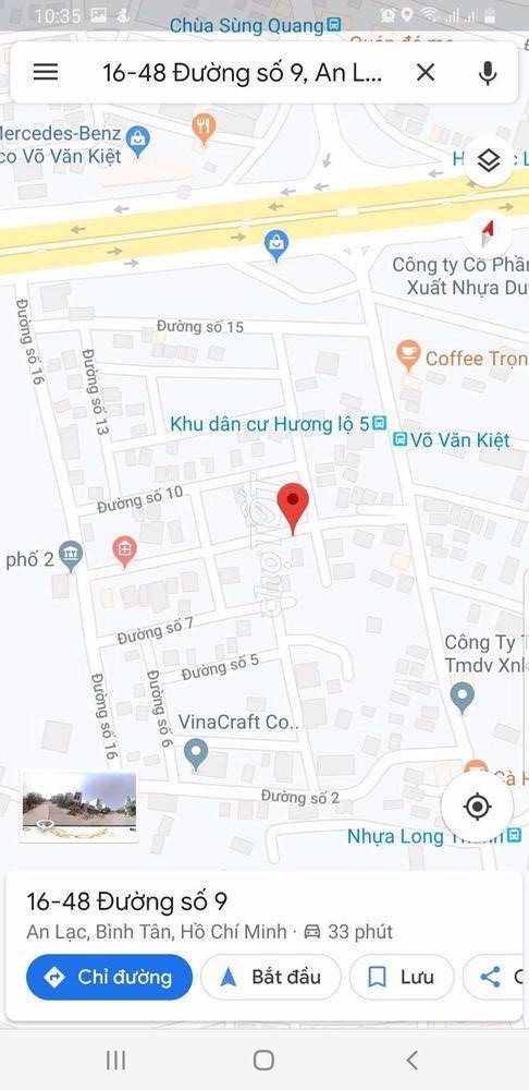 Đất đường số 9, KDC Hương Lộ 5 - Bình Tân
