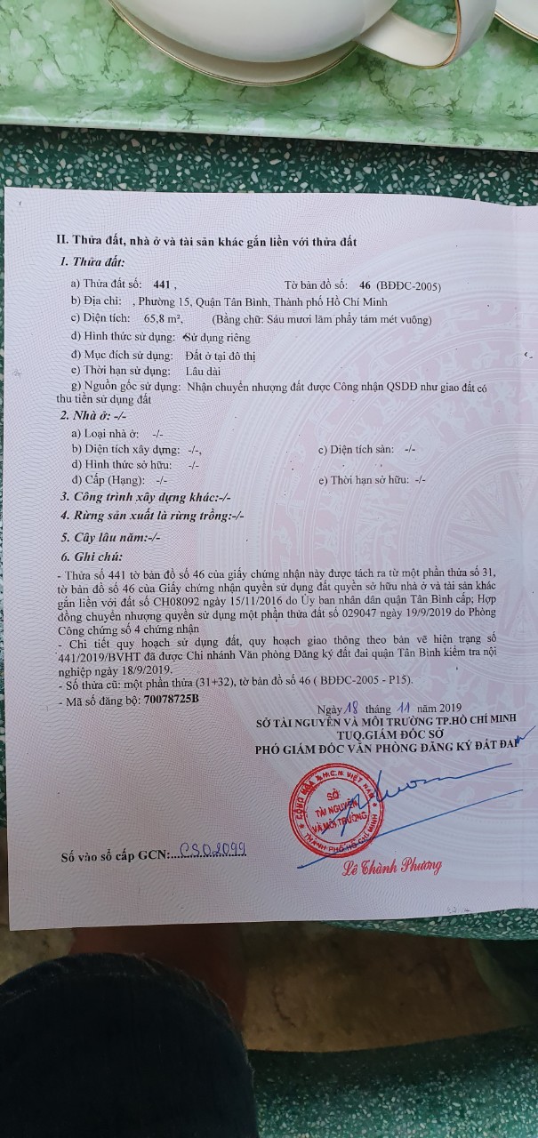CHÍNH CHỦ BÁN LÔ ĐẤT HẺM 51/12 CỐNG LỞ, PHƯỜNG 15, QUẬN TÂN BÌNH