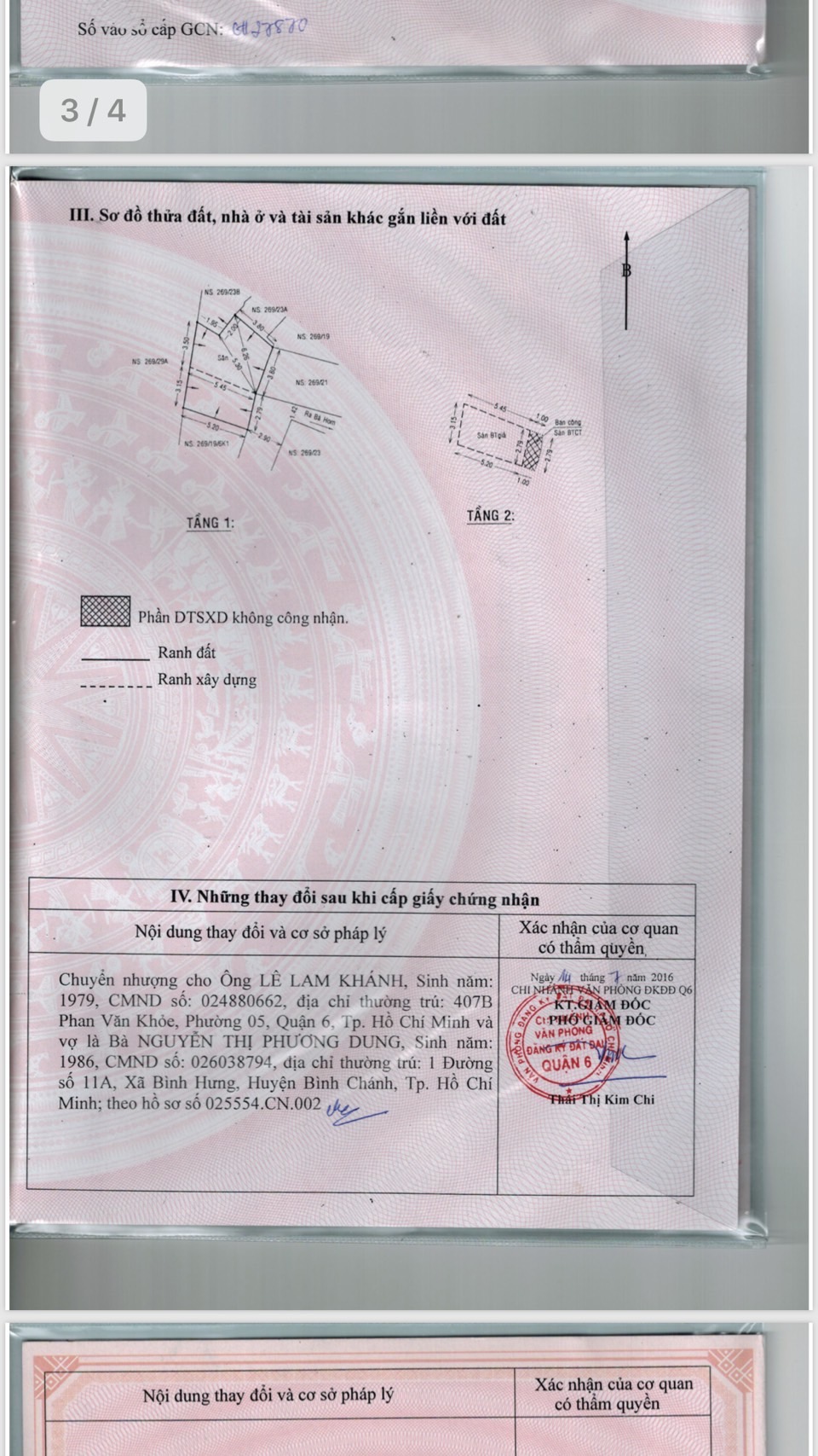 Chính chủ bán nhà tại 269/19/6K Bà Hom, P. 13, Quận 6, HCM