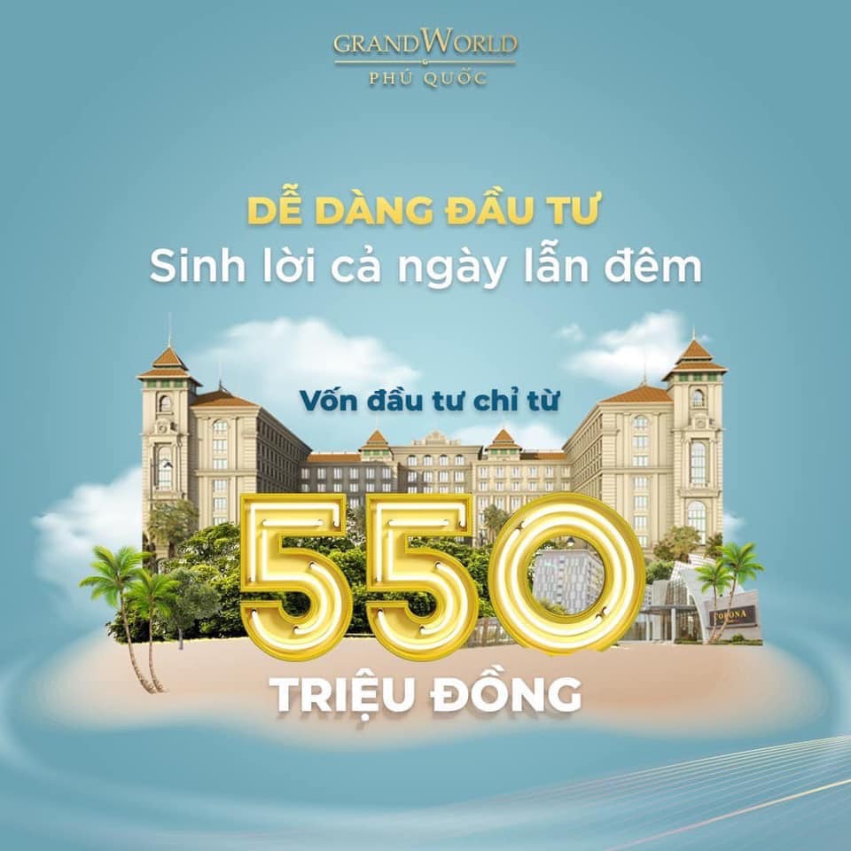 Quý khách đừng vội mua Grand World Casino Phú Quốc - Kiên Giang khi chưa đọc xong bài viết này.. CHỈ ĐẦU TƯ 550TR LÀ ĐÃ ĐƯỢC SỞ HỮU