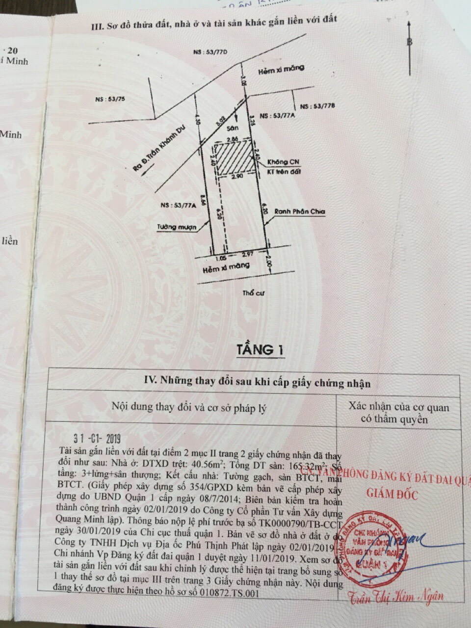 CHÍNH CHỦ BÁN NHÀ 53/77A TRẦN KHÁNH DƯ, P.TÂN ĐỊNH