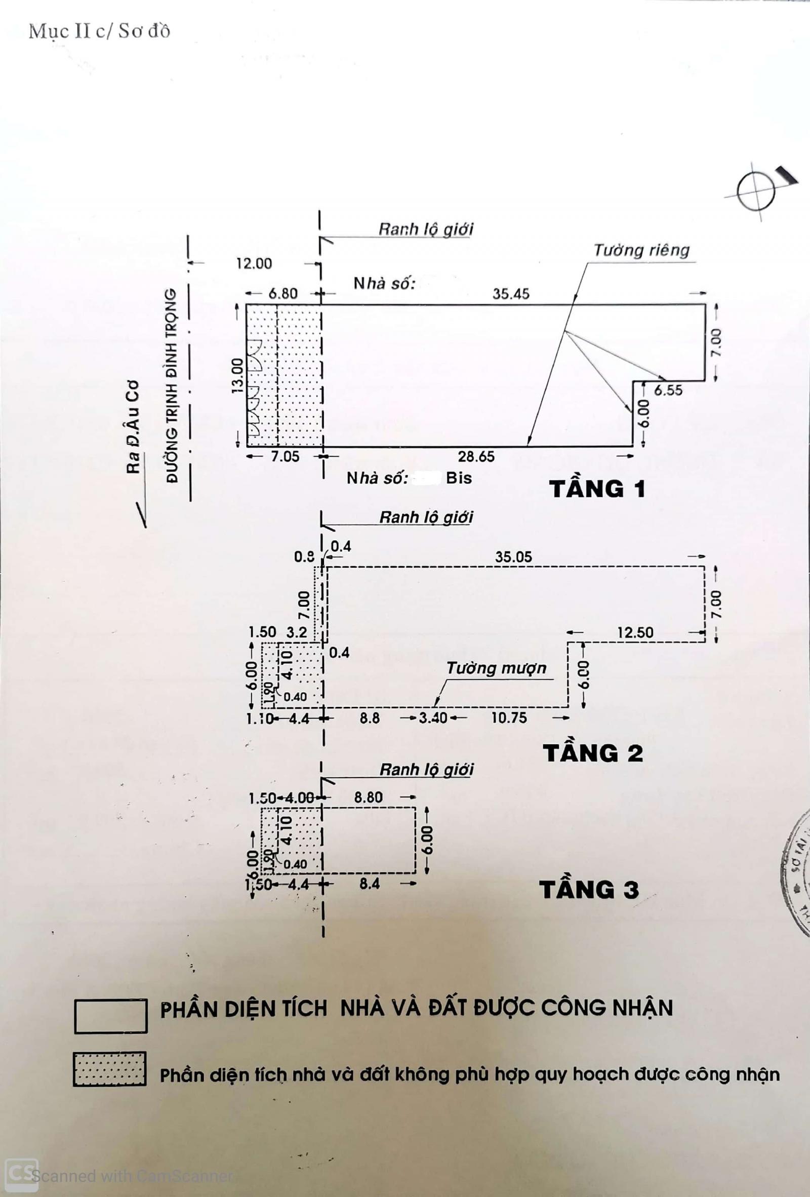 Bán nhà MT Trịnh Đình Trọng Q TP, DT: 13.5x40m, giá: 65 tỷ TL