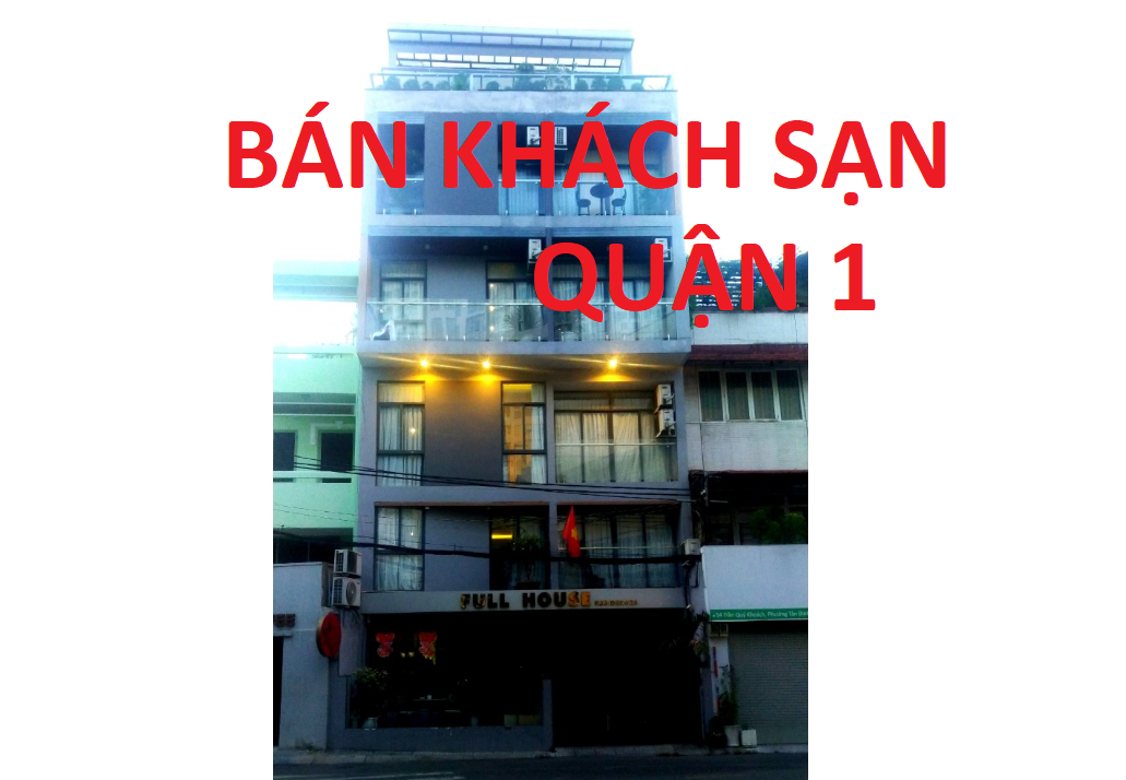 Bán khách sạn Trần Quý Khoách, Phường Tân Định, Quận 1, Tp.HCM, thu 300 triệu /m - Giá 53,5 Tỷ