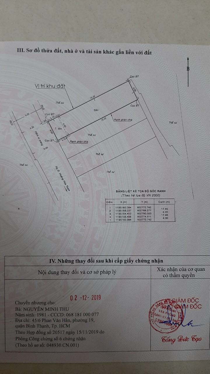 bán nhà gần bệnh ung bướu bình thạnh 4x17 giá 6 tỷ