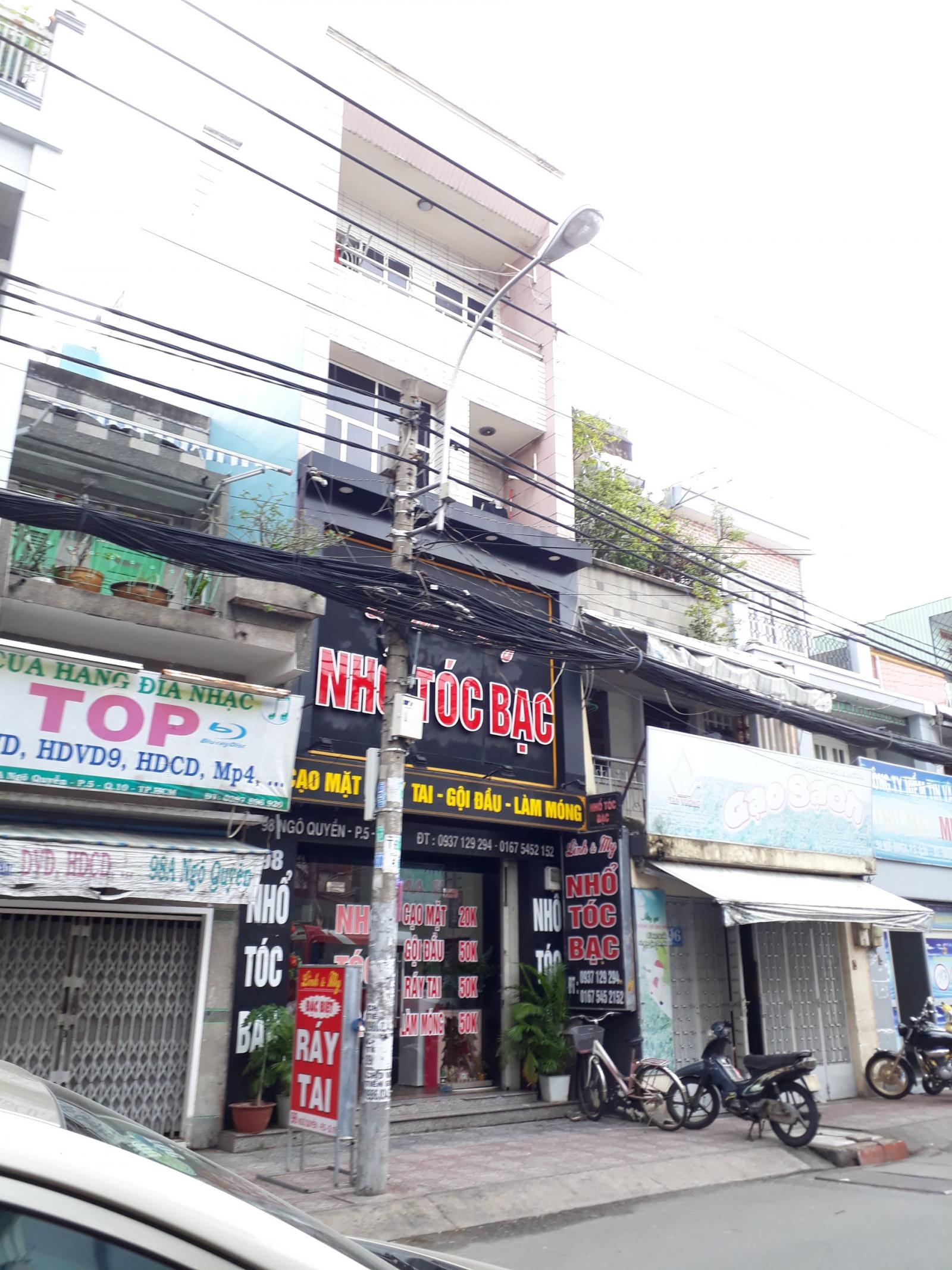 Bán nhà mặt tiền đường Trần Hưng Đạo, P7, Quận 5, rộng 5*16,50m. Tiện kinh doanh mua bán