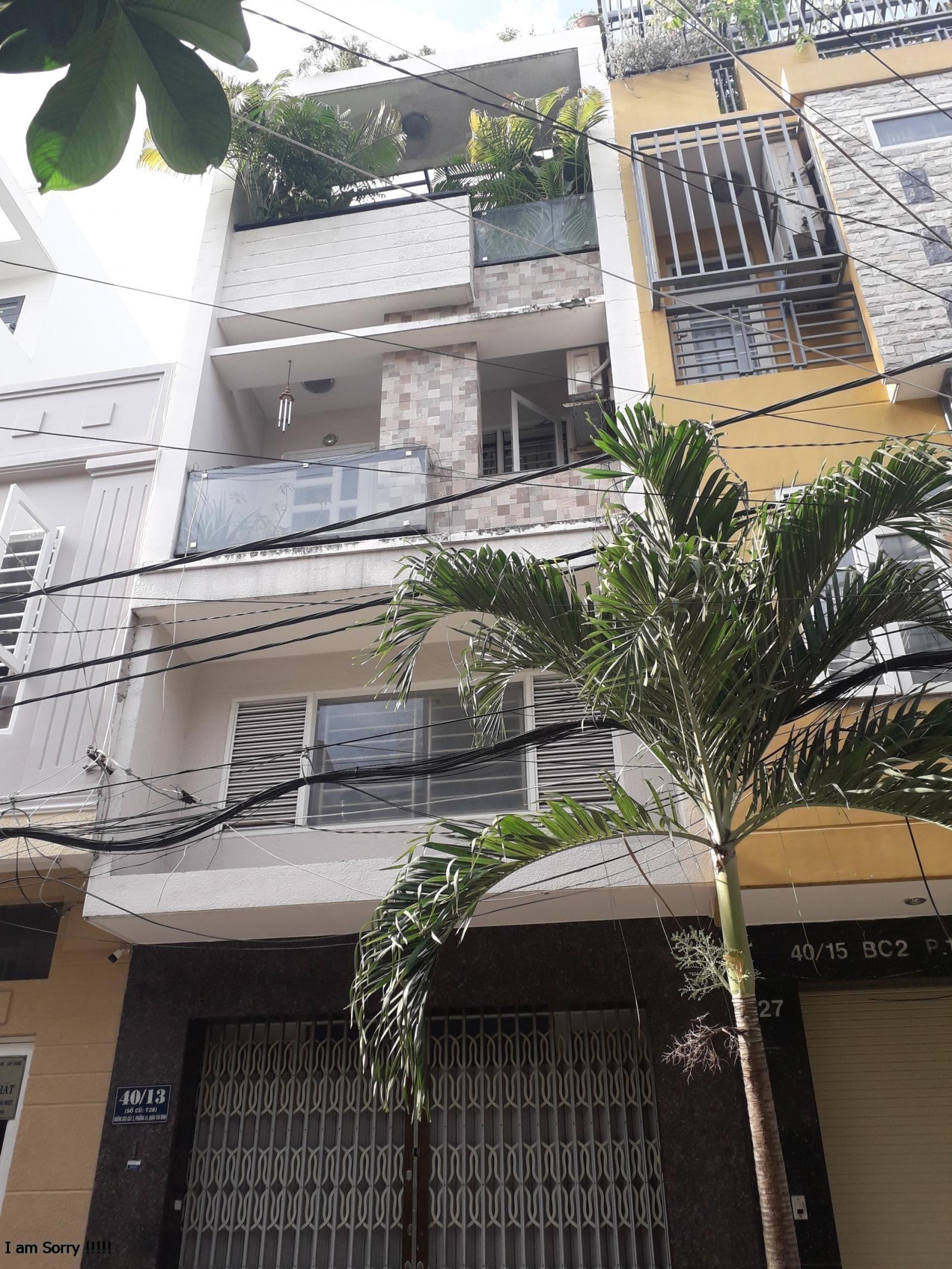 Nhà MT Bầu Cát 1  (4  x 14) 56m2 3 Lầu ST Mới P.14, Q.Tân Bình. Giá 9 Tỷ TL