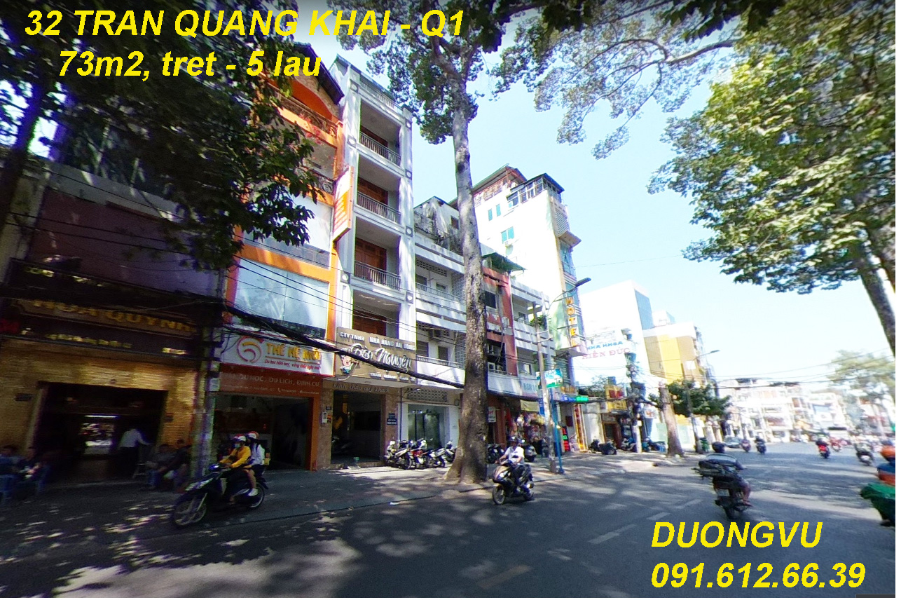 Bán nhà mặt phố tại Đường Trần Quang Khải, Phường Tân Định, Quận 1, Tp.HCM giá 31.5 Tỷ