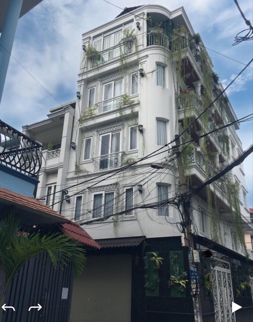 Bán nhà góc 2 mặt tiền đường Lê Văn Sỹ, Quận Phú Nhuận. DT: 5x16m, 1 trệt 5 tầng, thang máy