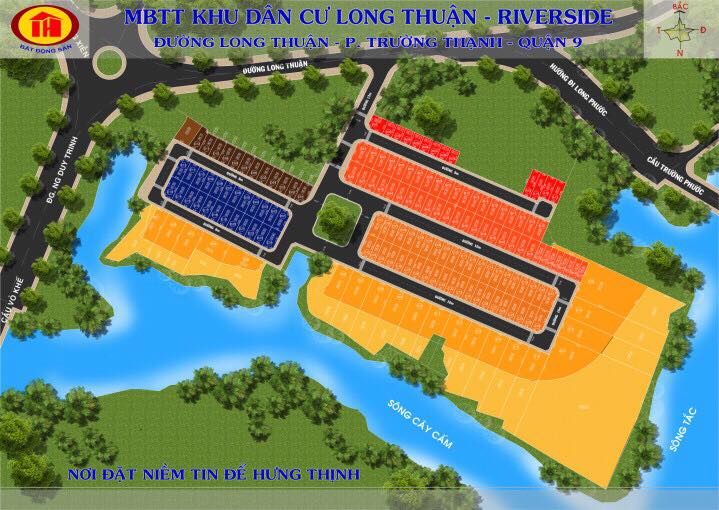 Bán 68 lô Long Thuận Riverside Quận 9 80m2 2ty599 Rẻ hơn 300tr