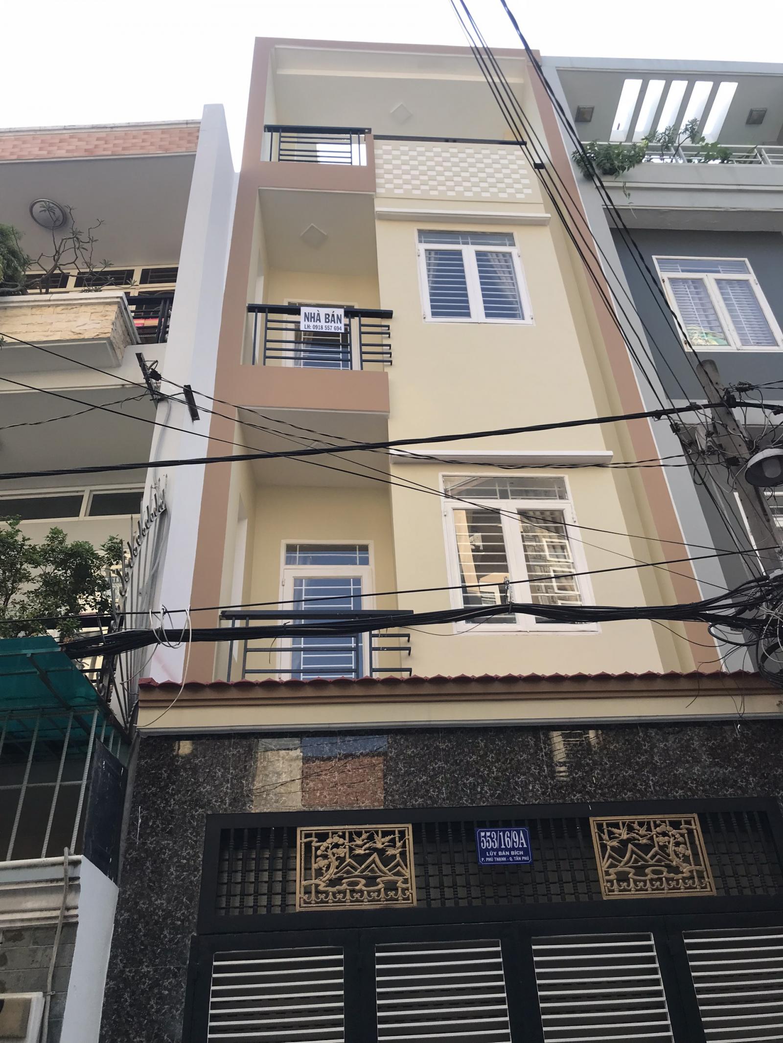 Bán Nhà Hẻm 6m Trịnh Đình Trọng P.Phú Trung QTP 5,2 x12m 2 lầu,giá chỉ 6,2 tỷ TL
