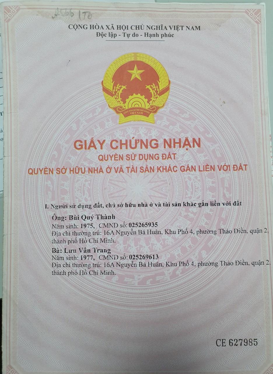 Bán nhà mặt phố tại Đường 61, Phường Thảo Điền, Quận 2, Tp.HCM diện tích 74m2  giá 8.8 Tỷ