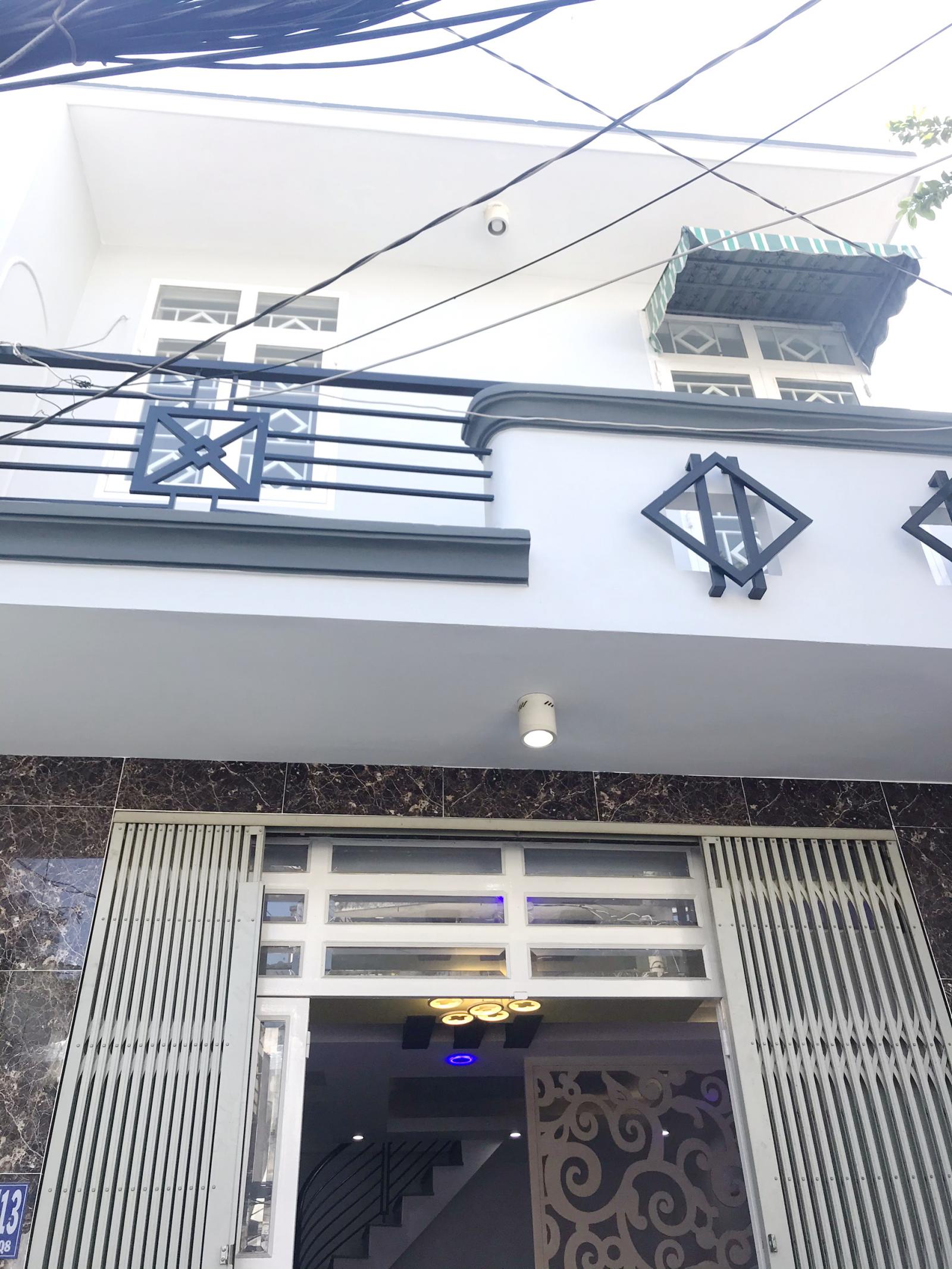 Nhà mới 2 lầu (4.6*6.5m/NH5.3m) căn góc hẻm Hưng Phú P9 Q8