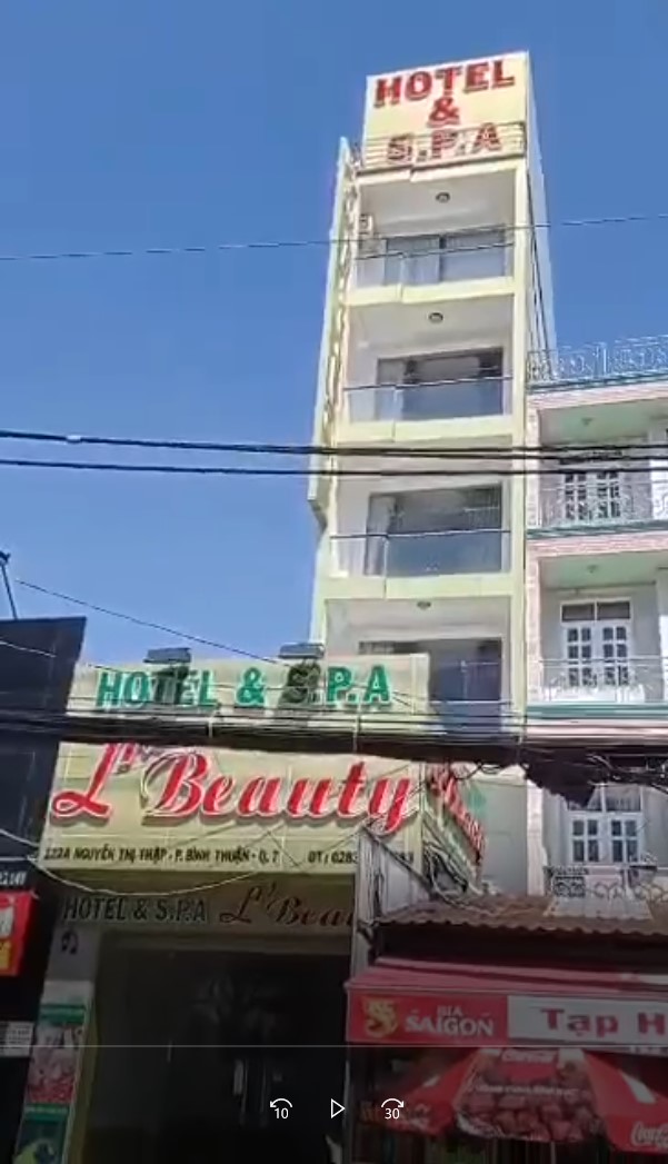 Hotel  Spa L'Beauty, Nguyễn Thị Thập,  Quận 7, Tp.HCM giá 33.5 Tỷ